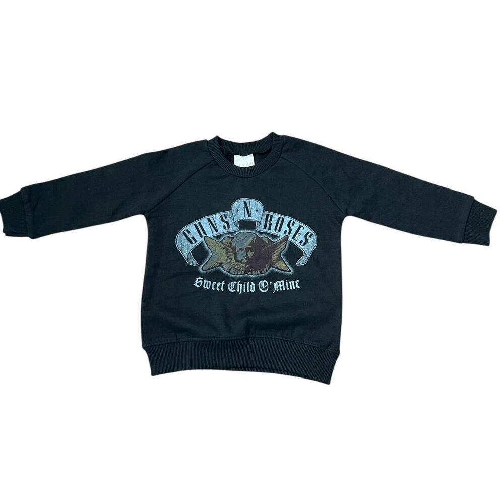 Guns N Roses Sweatshirt Pullover Sweet Child O Mine Black Graphic  Toddlers 2T